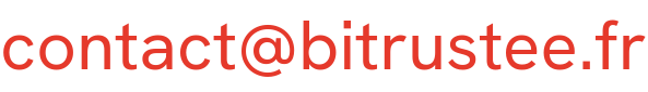 Adresse e-mail de contact de Bitrustee (affichée en image)